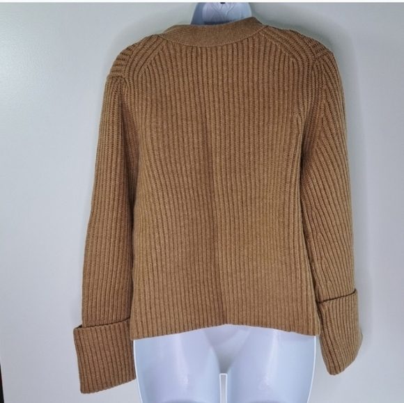 Banana Republic Camel Cashmere and Wool Blend Cardigan Size Small - Picture 7 of 12